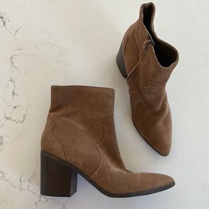 Leather western Isaac mizrahi booties